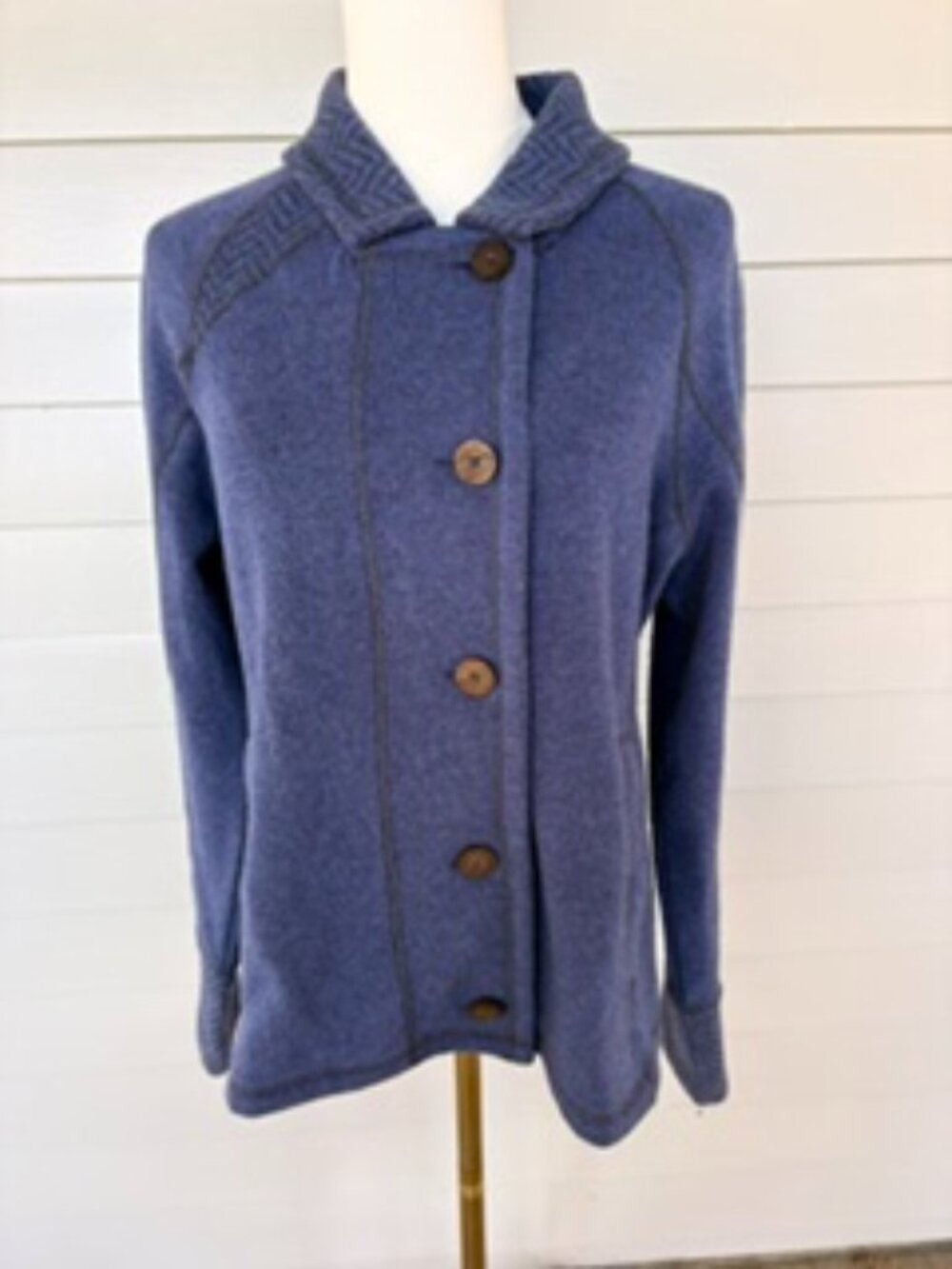 prAna Sweater/Light jacket with Herringbone Accents
